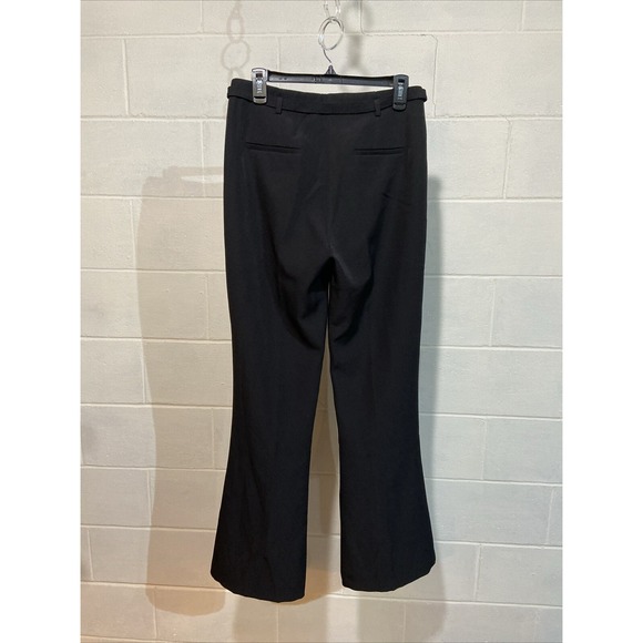 Generation Love Women Leah Crepe‎ Pant 10 Black High Waist Flare Leg Front Seam - Picture 2 of 10